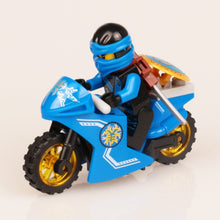 Load image into Gallery viewer, Ninjagoed Minifigs Figures Toys Nya Motorcycle Golden Ninja Heroes Skylor Pythor Snake Lloyd Zane ZX Morro DIY Buliding Blocks