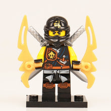 Load image into Gallery viewer, Ninjagoed Minifigs Figures Toys Nya Motorcycle Golden Ninja Heroes Skylor Pythor Snake Lloyd Zane ZX Morro DIY Buliding Blocks