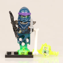 Load image into Gallery viewer, Ninjagoed Minifigs Figures Toys Nya Motorcycle Golden Ninja Heroes Skylor Pythor Snake Lloyd Zane ZX Morro DIY Buliding Blocks