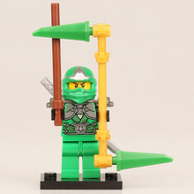 Load image into Gallery viewer, Ninjagoed Minifigs Figures Toys Nya Motorcycle Golden Ninja Heroes Skylor Pythor Snake Lloyd Zane ZX Morro DIY Buliding Blocks