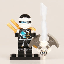 Load image into Gallery viewer, Ninjagoed Minifigs Figures Toys Nya Motorcycle Golden Ninja Heroes Skylor Pythor Snake Lloyd Zane ZX Morro DIY Buliding Blocks