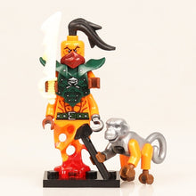 Load image into Gallery viewer, Ninjagoed Minifigs Figures Toys Nya Motorcycle Golden Ninja Heroes Skylor Pythor Snake Lloyd Zane ZX Morro DIY Buliding Blocks