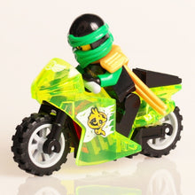 Load image into Gallery viewer, Ninjagoed Minifigs Figures Toys Nya Motorcycle Golden Ninja Heroes Skylor Pythor Snake Lloyd Zane ZX Morro DIY Buliding Blocks