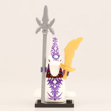 Load image into Gallery viewer, Ninjagoed Minifigs Figures Toys Nya Motorcycle Golden Ninja Heroes Skylor Pythor Snake Lloyd Zane ZX Morro DIY Buliding Blocks