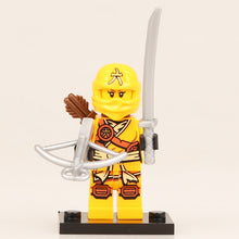 Load image into Gallery viewer, Ninjagoed Minifigs Figures Toys Nya Motorcycle Golden Ninja Heroes Skylor Pythor Snake Lloyd Zane ZX Morro DIY Buliding Blocks