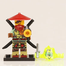 Load image into Gallery viewer, Ninjagoed Minifigs Figures Toys Nya Motorcycle Golden Ninja Heroes Skylor Pythor Snake Lloyd Zane ZX Morro DIY Buliding Blocks